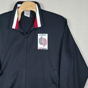 Vintage Portland Trail Blazers Majestic NBA Hardwood‎ Classics Track Jacket 3XL